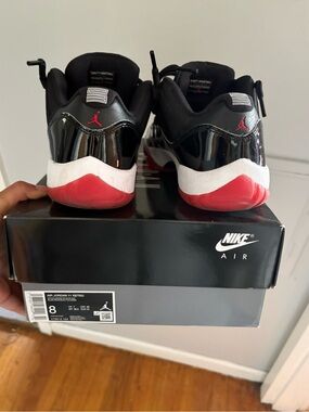 Jordan Low Top Sneakers in Black/Red/White